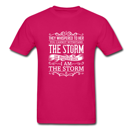 Gildan Ultra Cotton Adult Storm T-Shirt - fuchsia