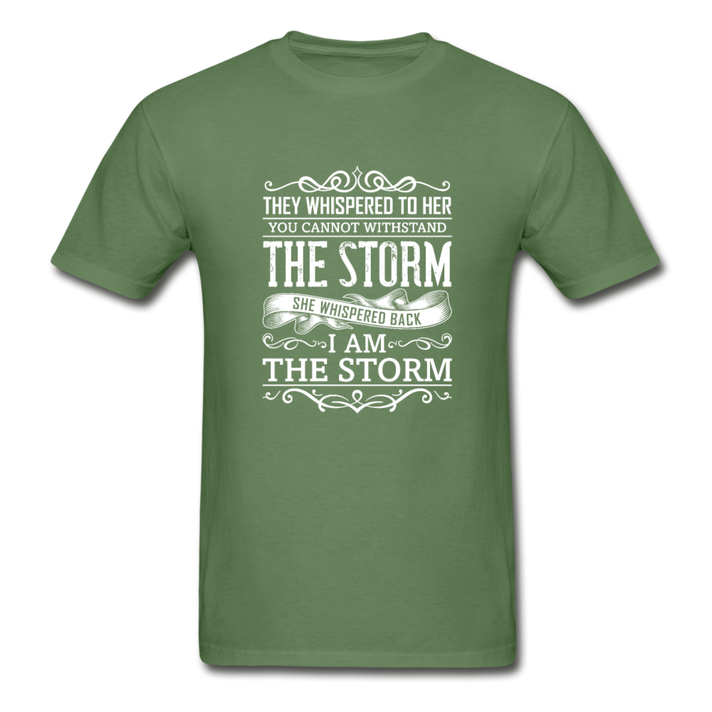 Gildan Ultra Cotton Adult Storm T-Shirt - military green