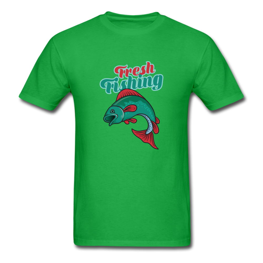 Unisex Classic Fresh Fishing T-Shirt - bright green