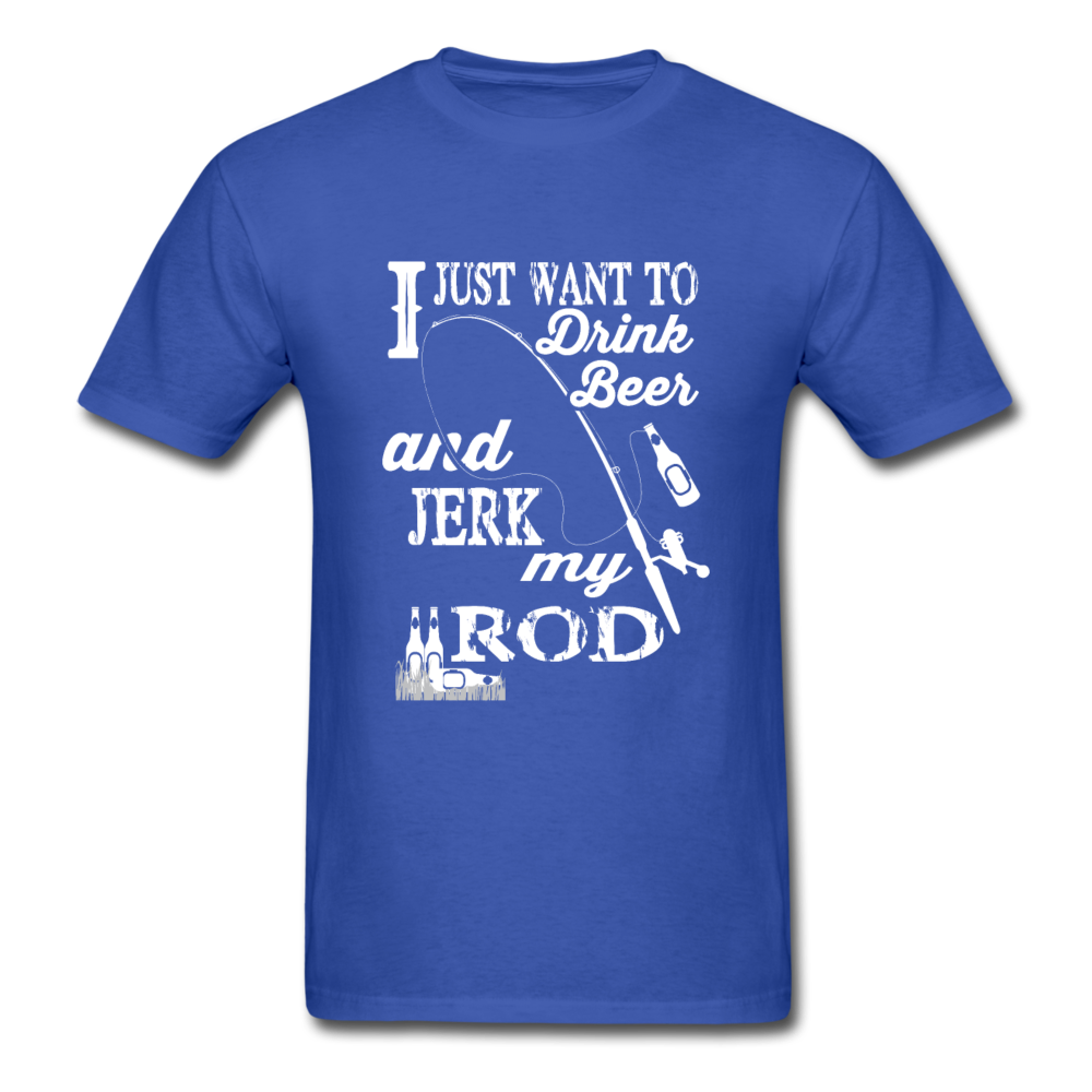 Unisex Classic Jerk My Rod Fishing T-Shirt - royal blue