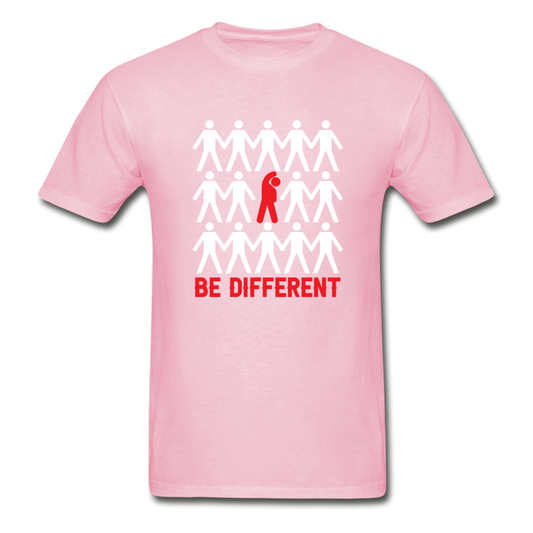 Gildan Ultra Cotton Adult Be Different T-Shirt - light pink
