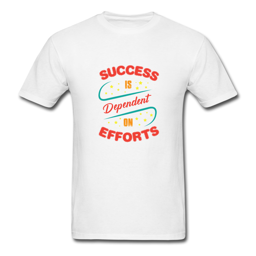 Unisex Classic Success and Effort T-Shirt - white