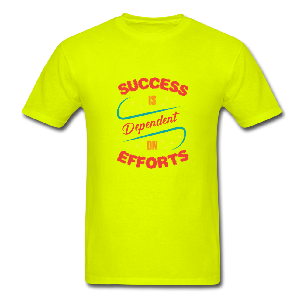Unisex Classic Success and Effort T-Shirt - safety green