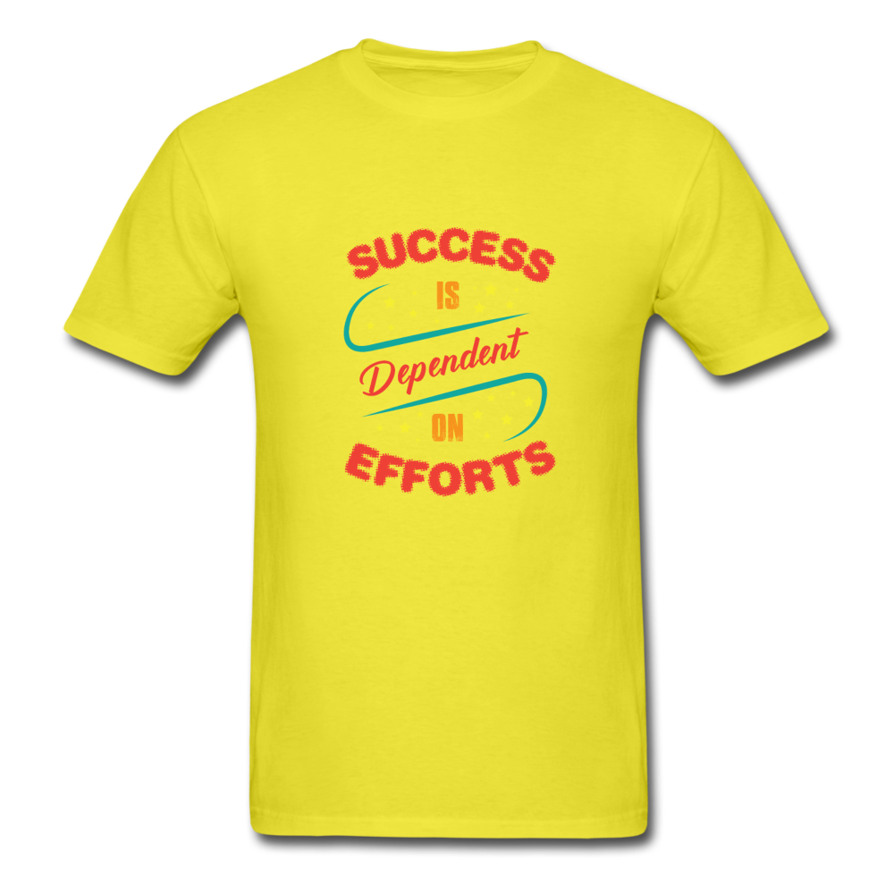 Unisex Classic Success and Effort T-Shirt - yellow