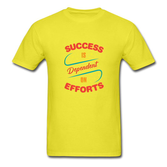 Unisex Classic Success and Effort T-Shirt - yellow