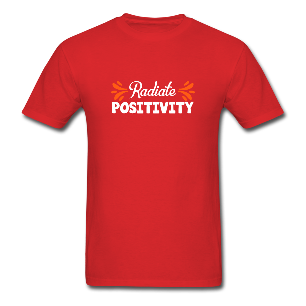 Unisex Classic Radiate Positivity T-Shirt - red