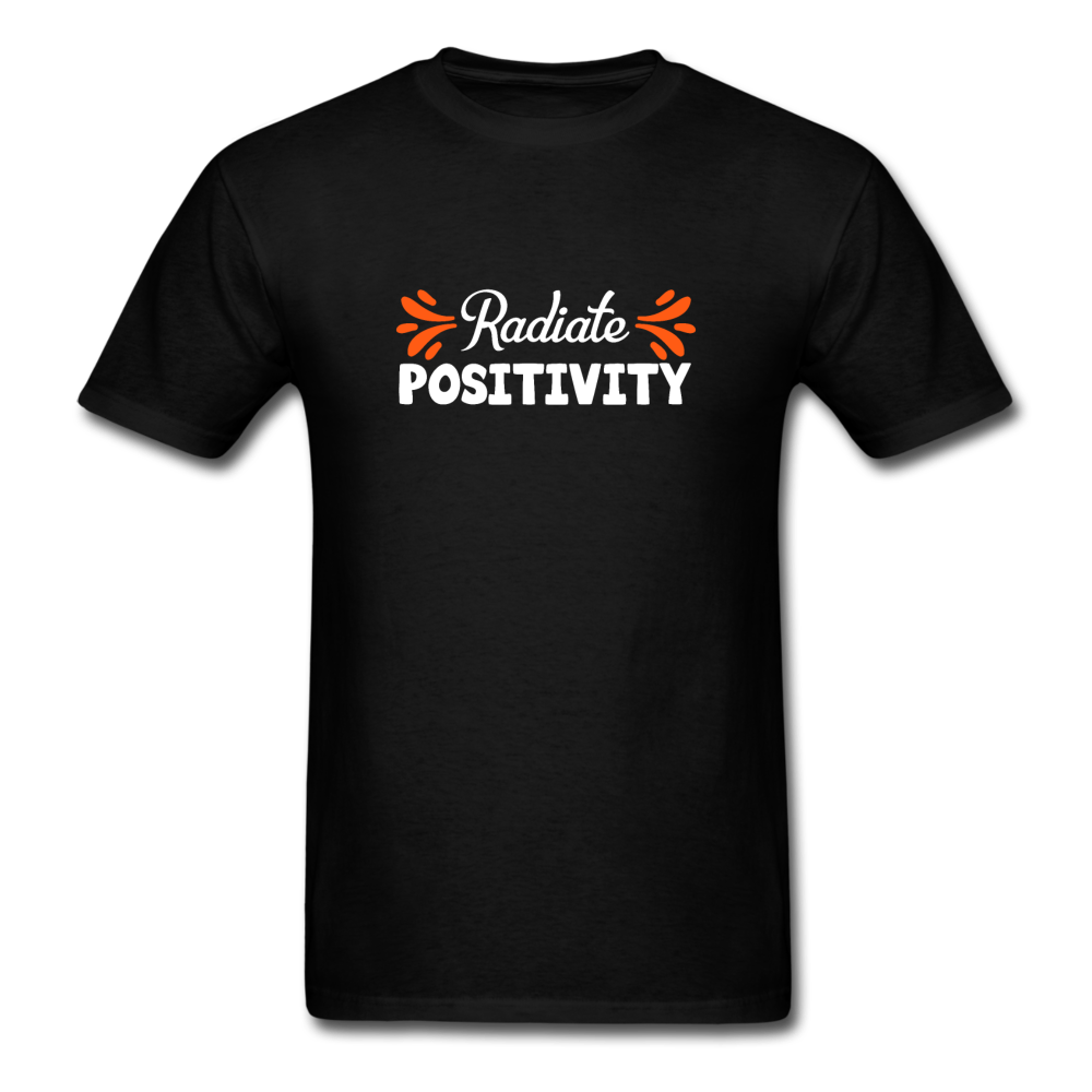 Unisex Classic Radiate Positivity T-Shirt - black