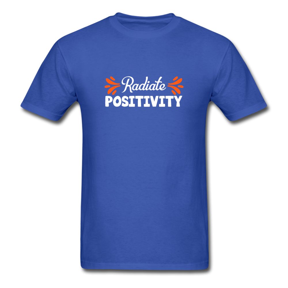 Unisex Classic Radiate Positivity T-Shirt - royal blue