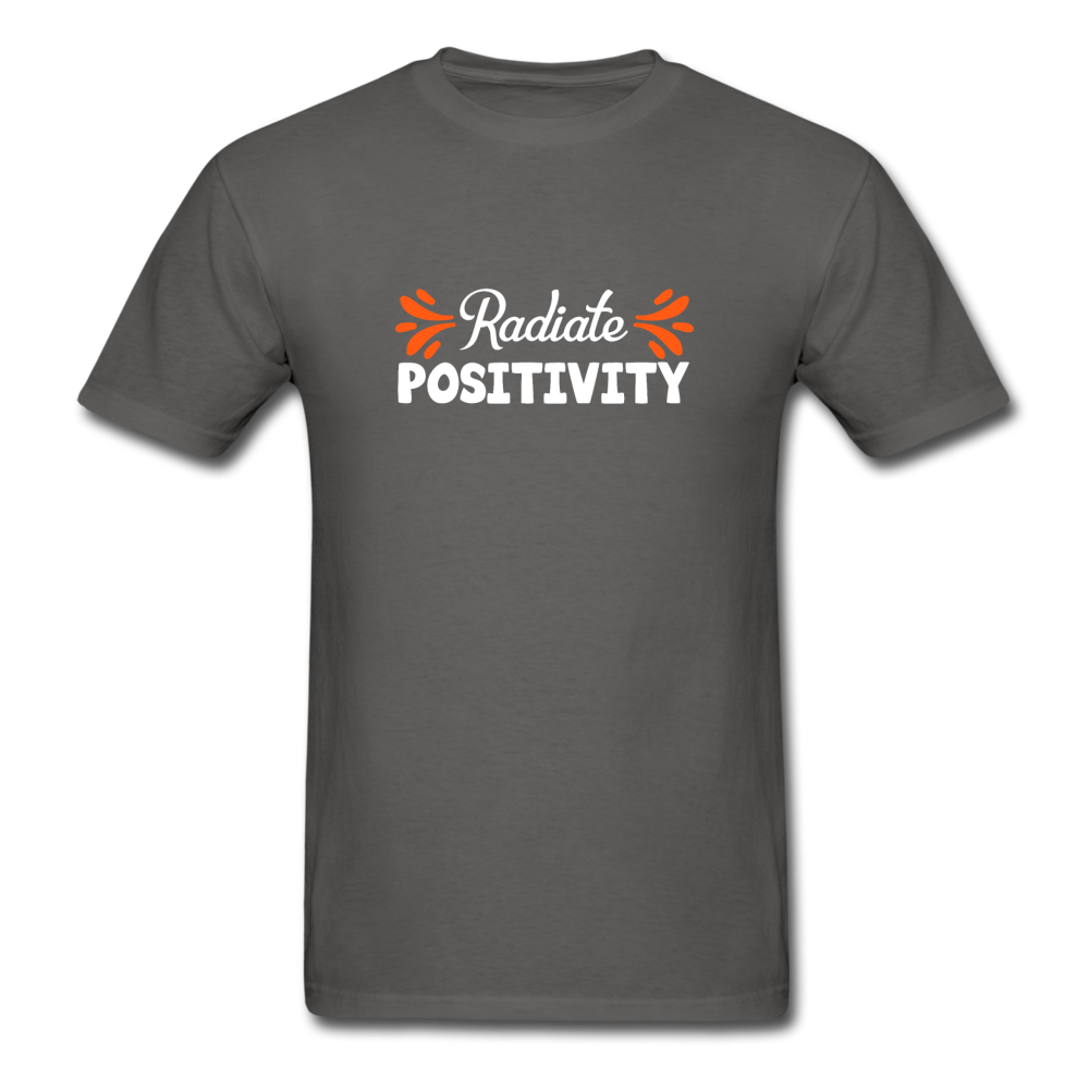 Unisex Classic Radiate Positivity T-Shirt - charcoal