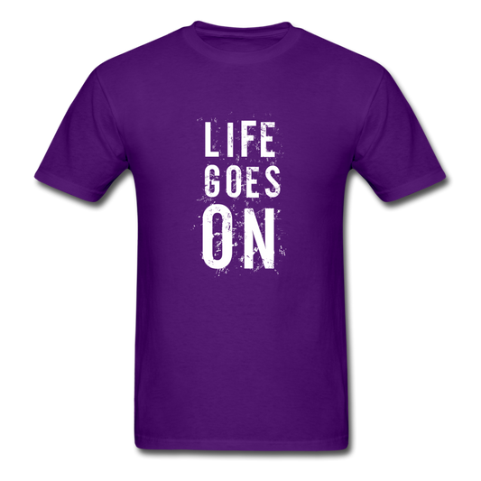 Unisex Classic Life Goes On T-Shirt - purple