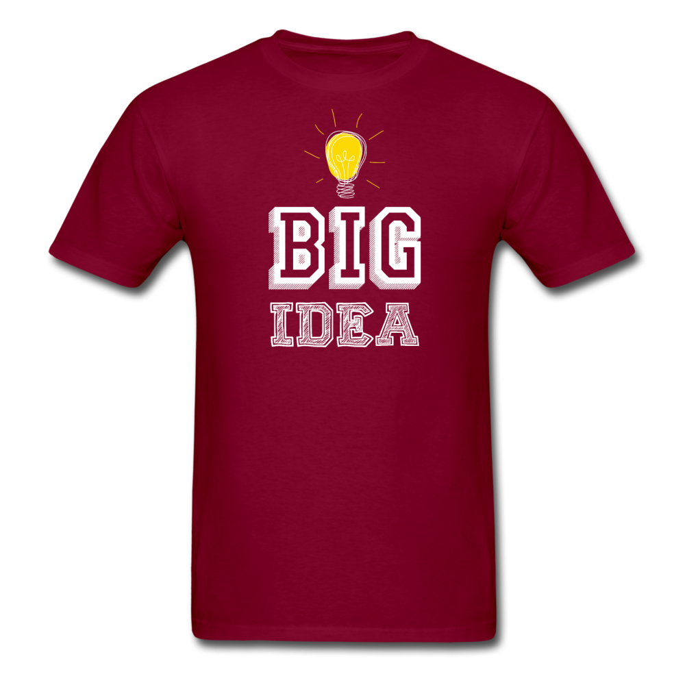 Unisex Classic Big Idea T-Shirt - burgundy