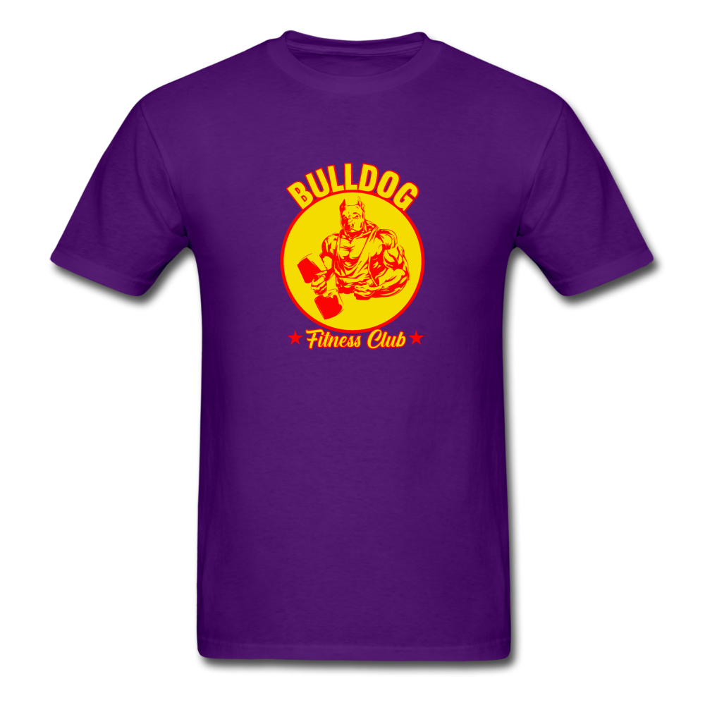 Unisex Classic Bulldog Fitness Club T-Shirt - purple