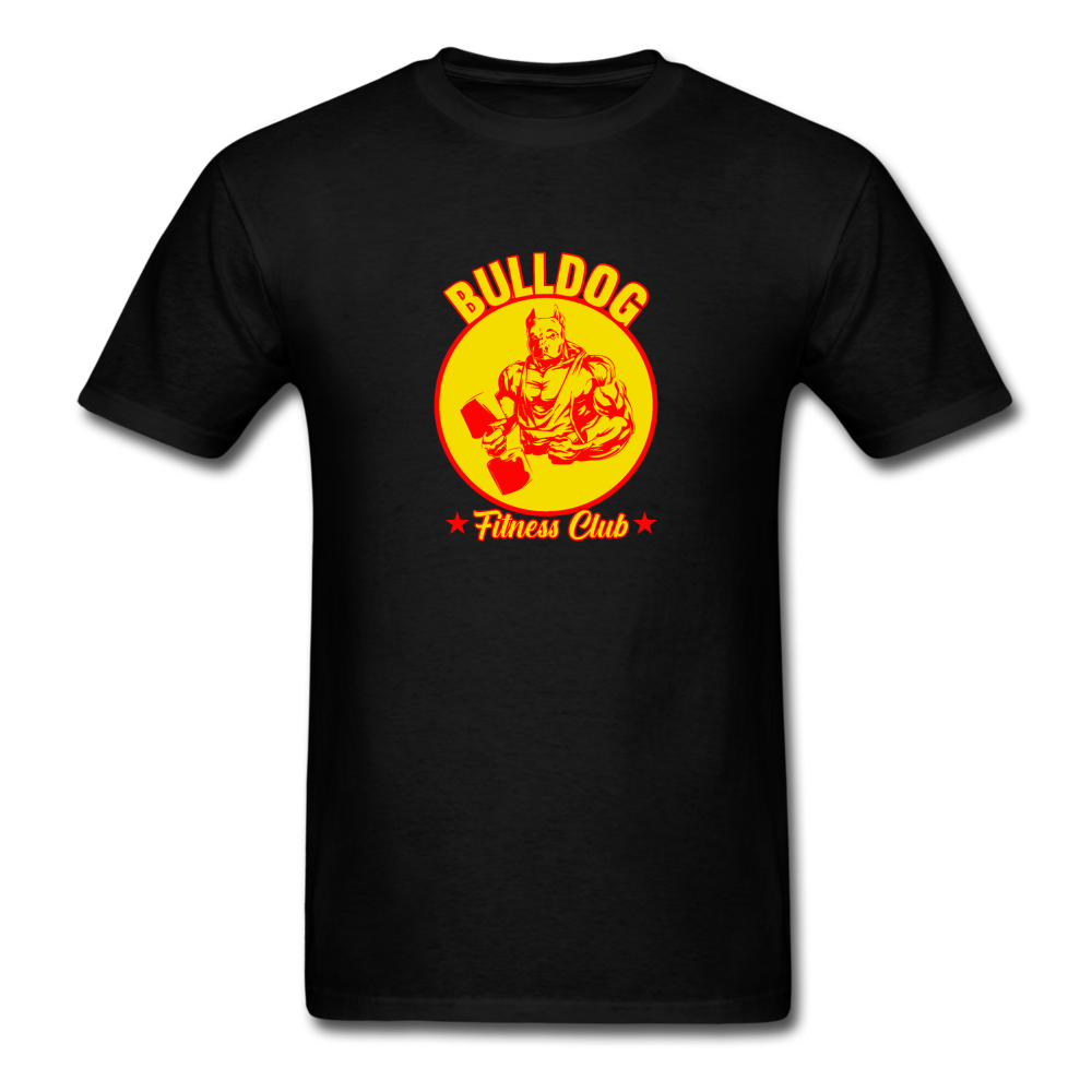 Unisex Classic Bulldog Fitness Club T-Shirt - black