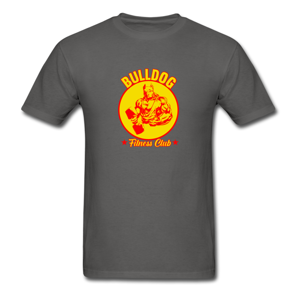 Unisex Classic Bulldog Fitness Club T-Shirt - charcoal