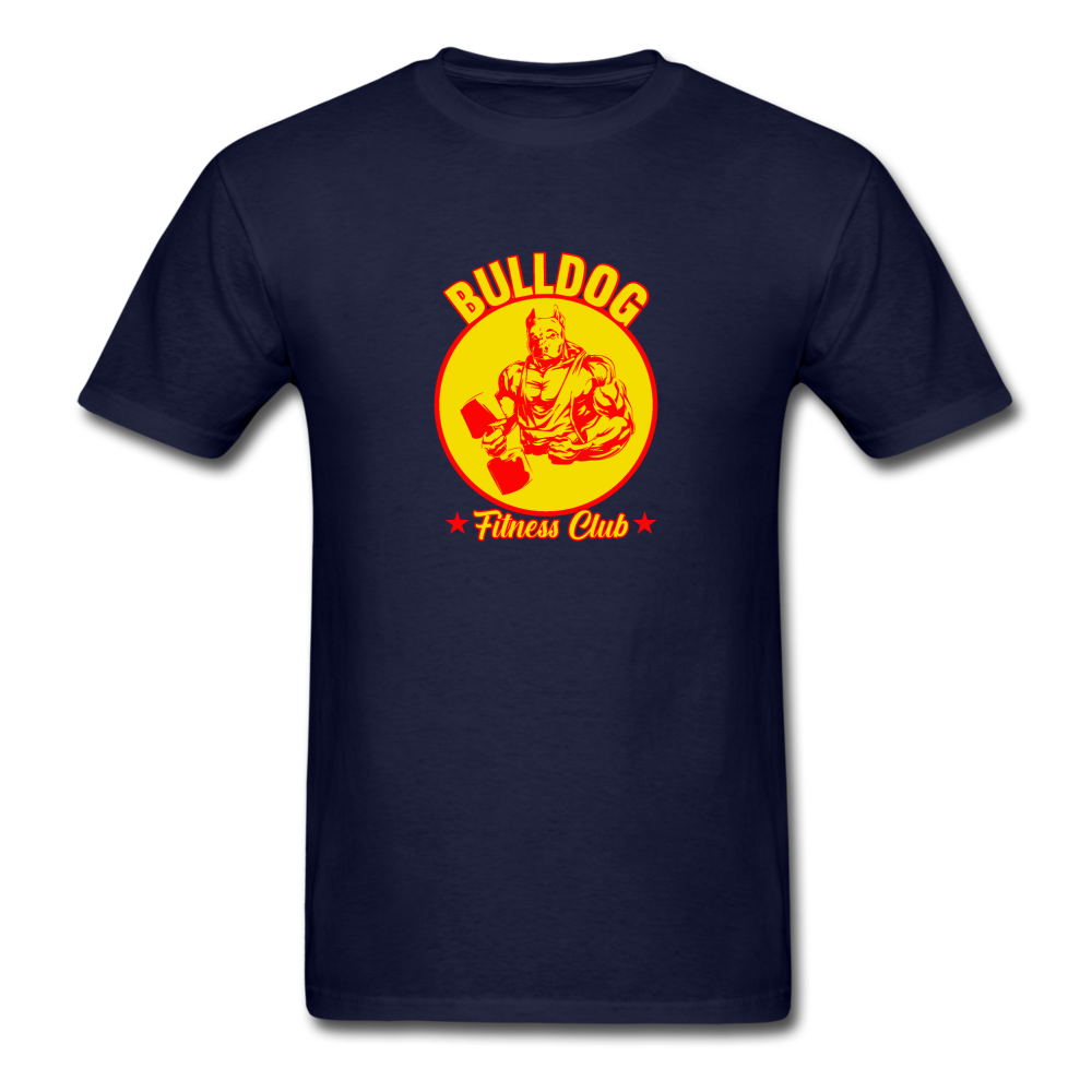 Unisex Classic Bulldog Fitness Club T-Shirt - navy