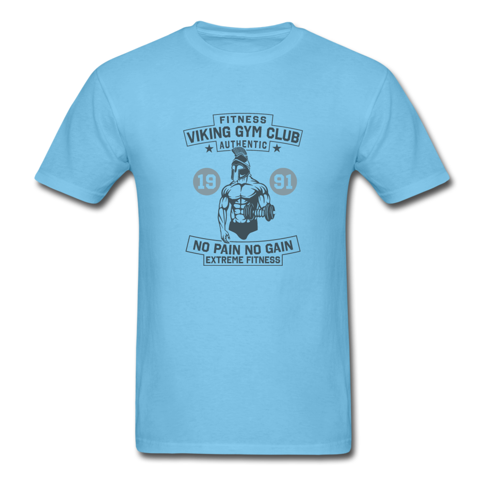 Unisex Classic Viking Fitness Club T-Shirt - aquatic blue