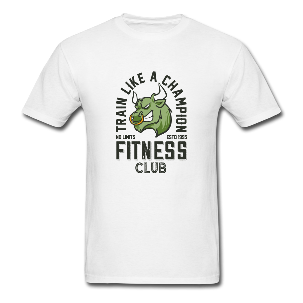 Unisex Classic Bull Fitness Club T-Shirt - white