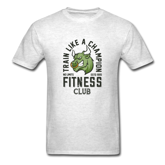 Unisex Classic Bull Fitness Club T-Shirt - light heather gray