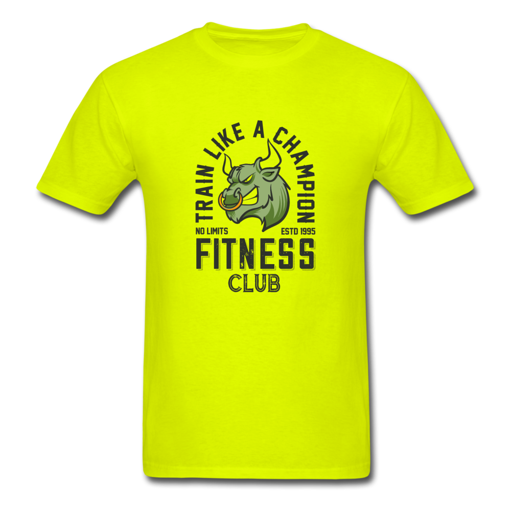 Unisex Classic Bull Fitness Club T-Shirt - safety green