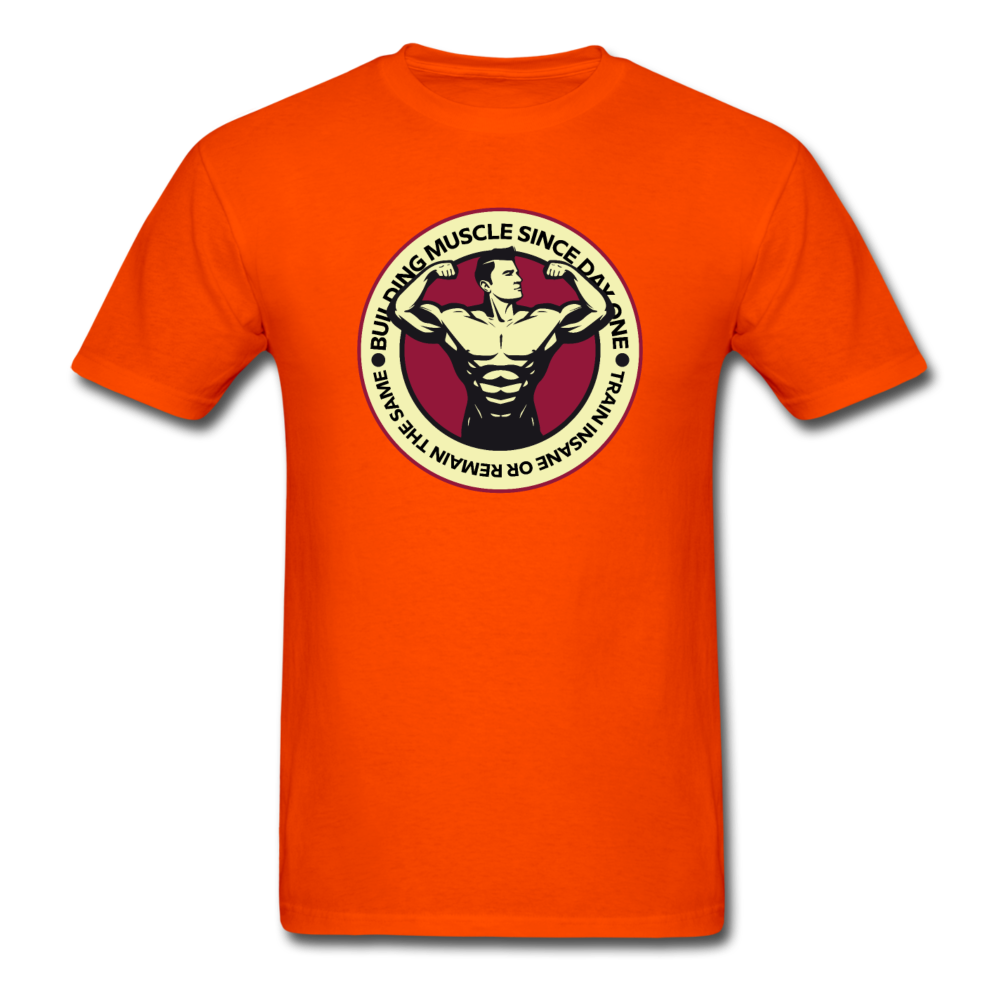 Unisex Classic Building Muscle T-Shirt - orange