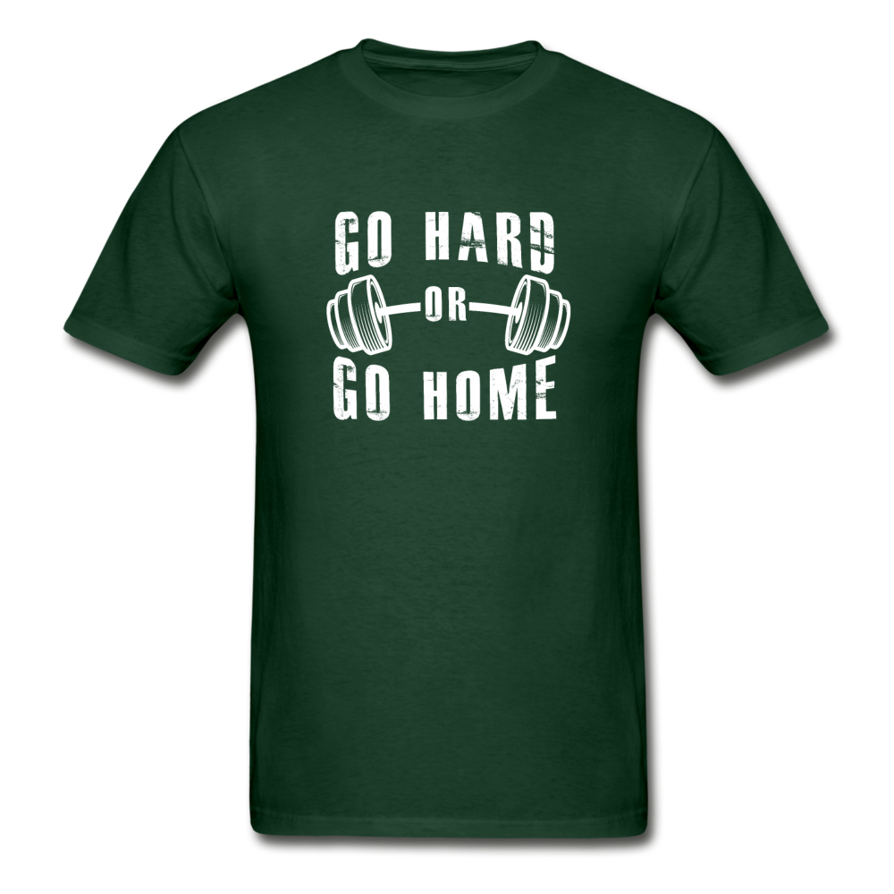 Gildan Ultra Cotton Adult Go Hard or Go Home T-Shirt - forest green