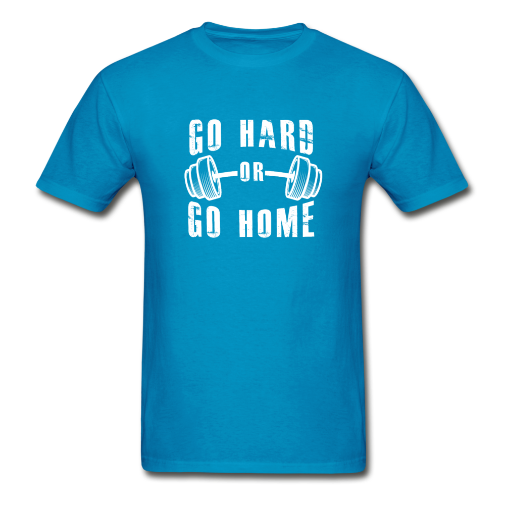 Gildan Ultra Cotton Adult Go Hard or Go Home T-Shirt - turquoise