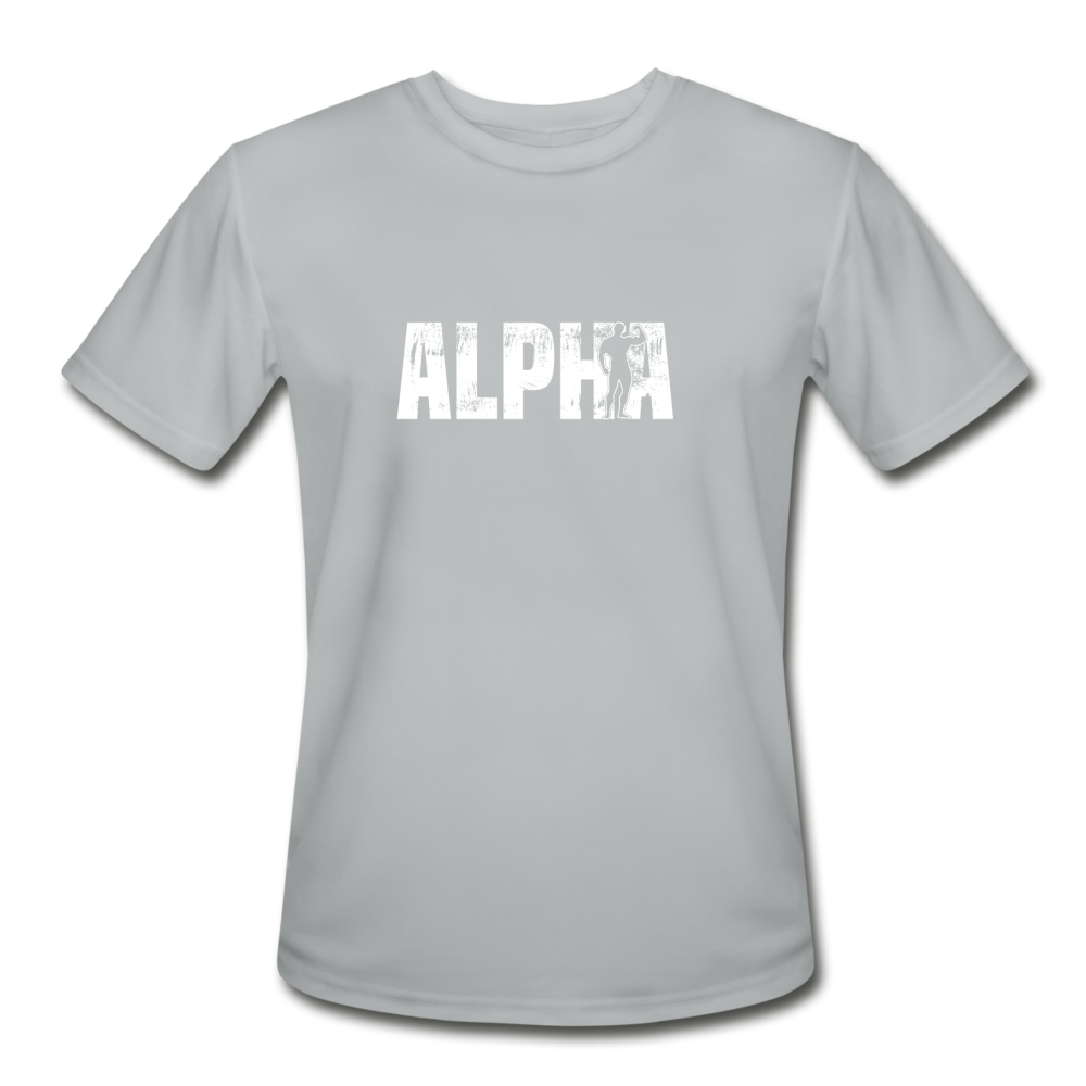 Men’s Moisture Wicking Performance Alpha T-Shirt - silver