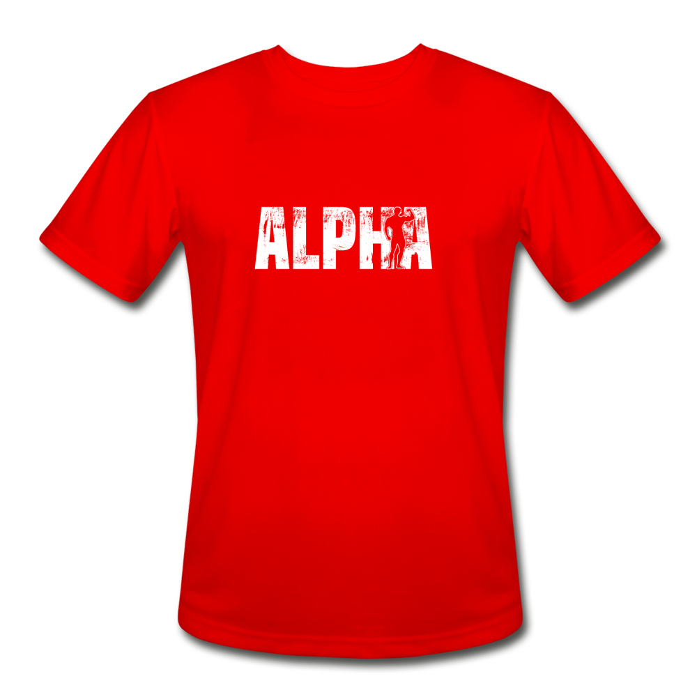 Men’s Moisture Wicking Performance Alpha T-Shirt - red