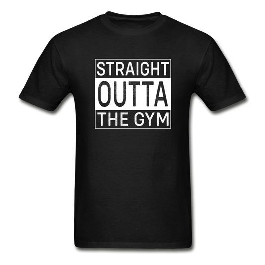 Hanes Adult Tagless Straight Outta the Gym T-Shirt - black