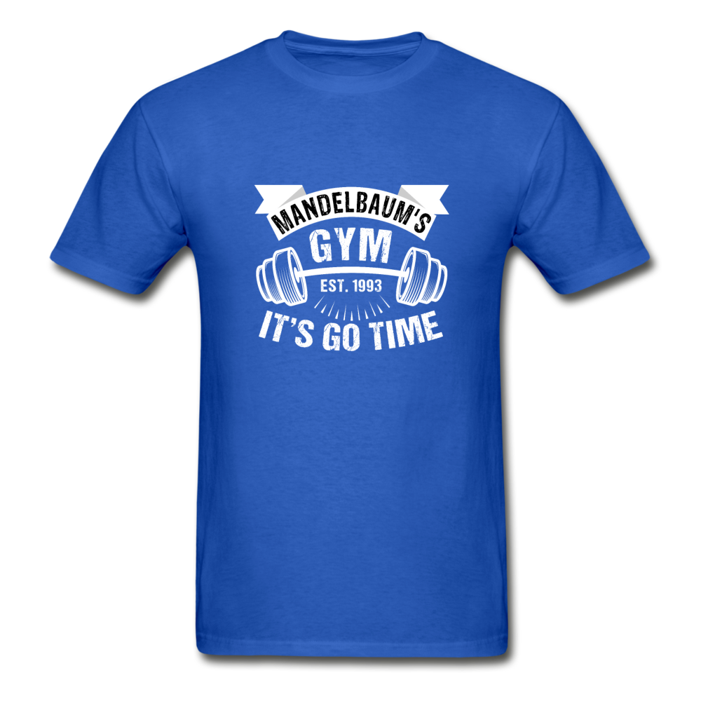 Gildan Ultra Cotton Adult Mandelbaum's Gym It's Go Time T-Shirt - royal blue