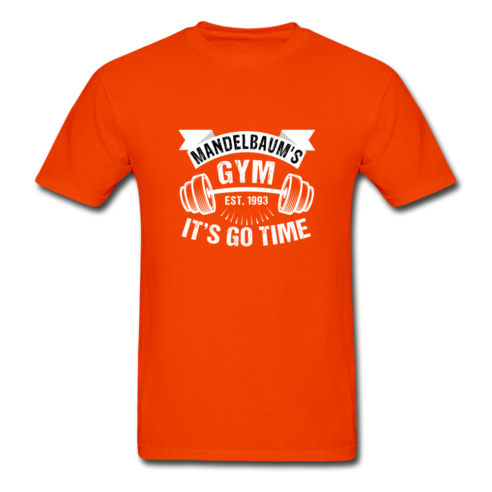 Gildan Ultra Cotton Adult Mandelbaum's Gym It's Go Time T-Shirt - orange