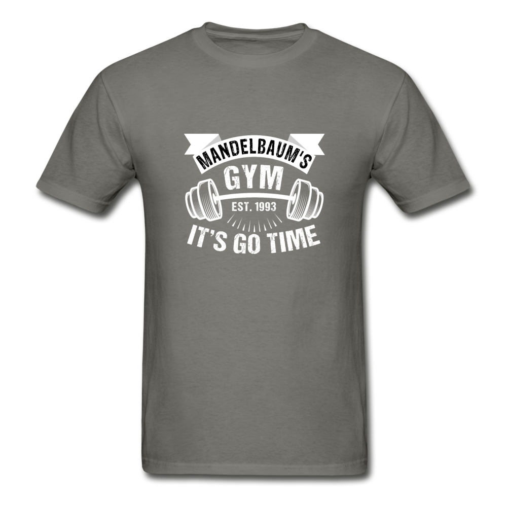 Gildan Ultra Cotton Adult Mandelbaum's Gym It's Go Time T-Shirt - charcoal