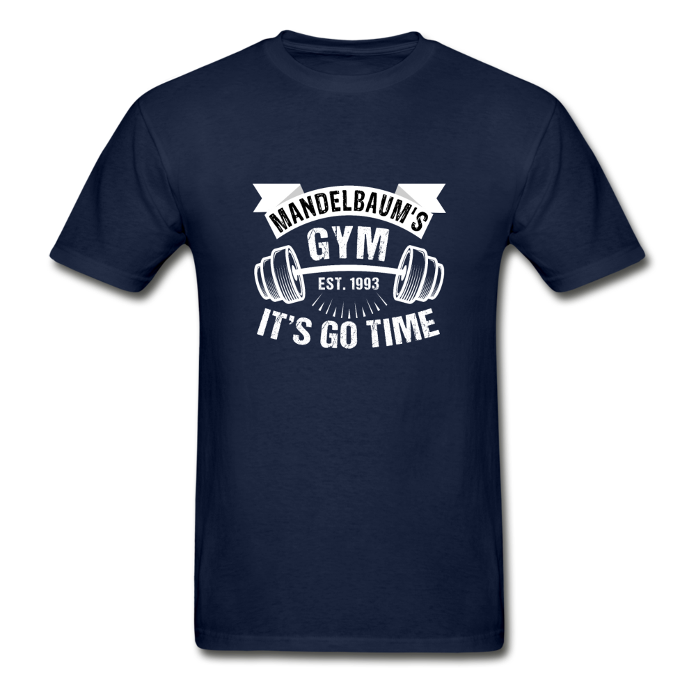 Gildan Ultra Cotton Adult Mandelbaum's Gym It's Go Time T-Shirt - navy