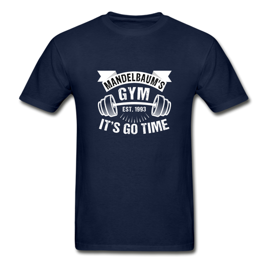 Gildan Ultra Cotton Adult Mandelbaum's Gym It's Go Time T-Shirt - navy