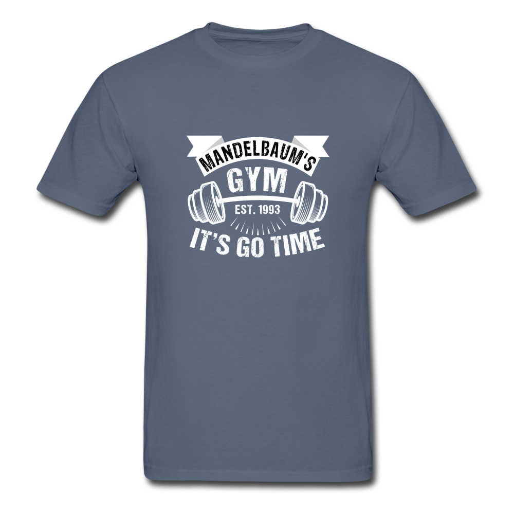 Gildan Ultra Cotton Adult Mandelbaum's Gym It's Go Time T-Shirt - denim
