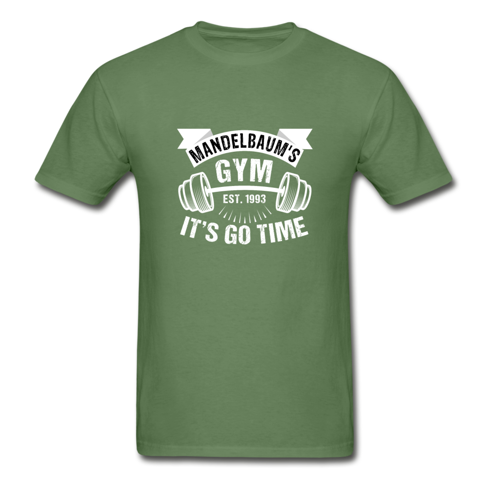 Gildan Ultra Cotton Adult Mandelbaum's Gym It's Go Time T-Shirt - military green