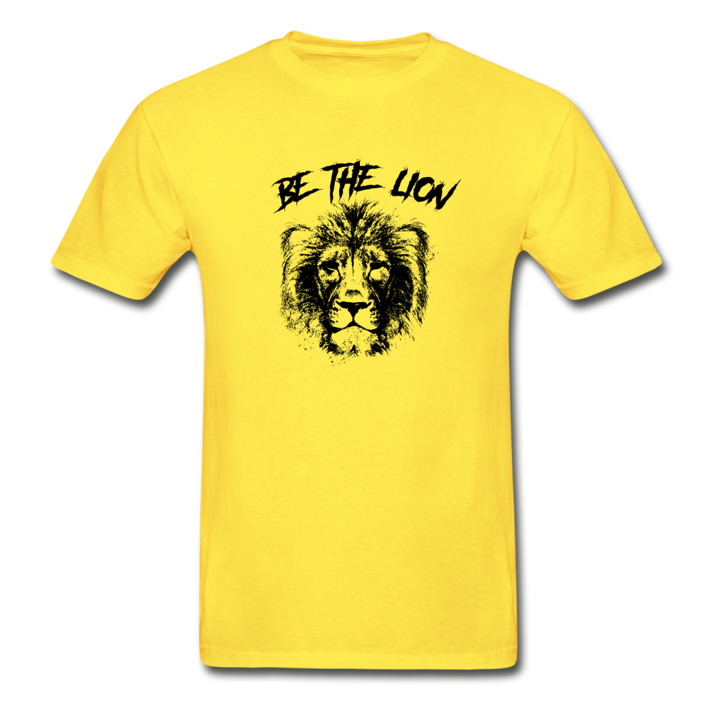 Hanes Adult Tagless Be the Lion T-Shirt - yellow
