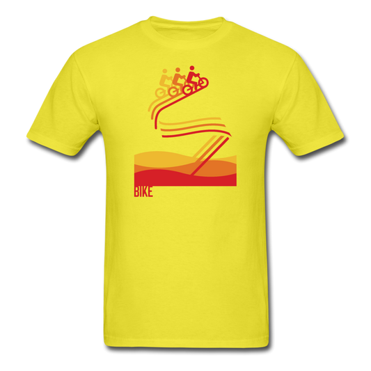 Unisex Classic Bike T-Shirt - yellow
