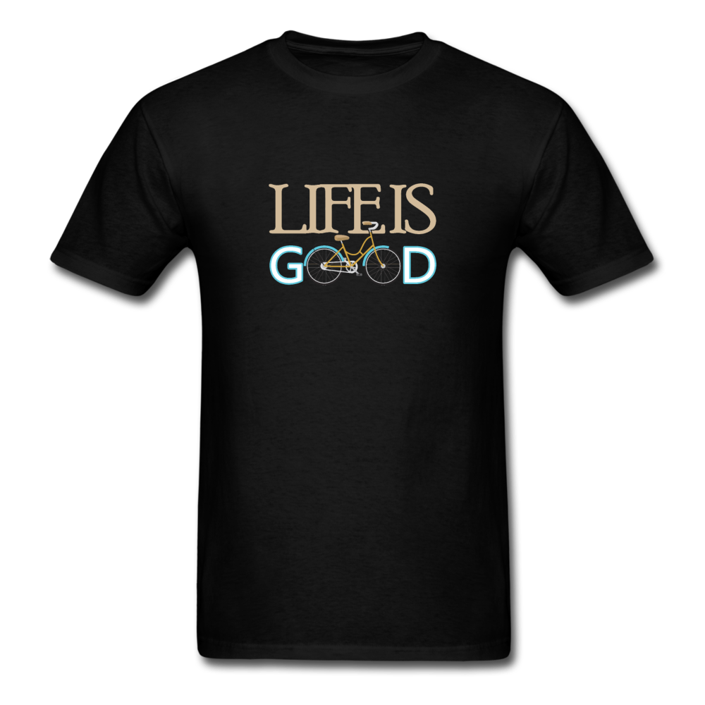 Unisex Classic Life is Good T-Shirt - black