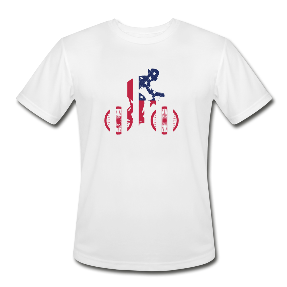 Men’s Moisture Wicking Performance USA Cycling T-Shirt - white