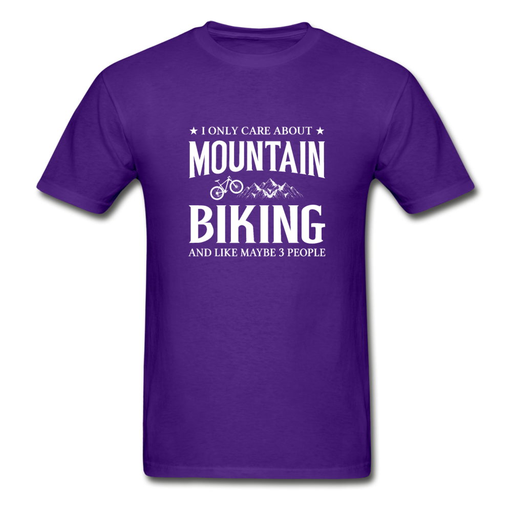 Gildan Ultra Cotton Adult Mountain Biking T-Shirt - purple