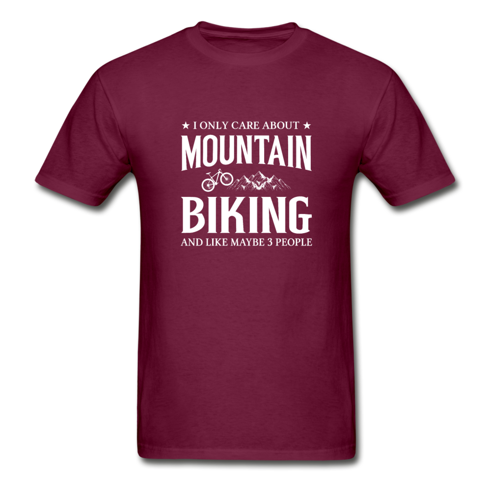 Gildan Ultra Cotton Adult Mountain Biking T-Shirt - burgundy