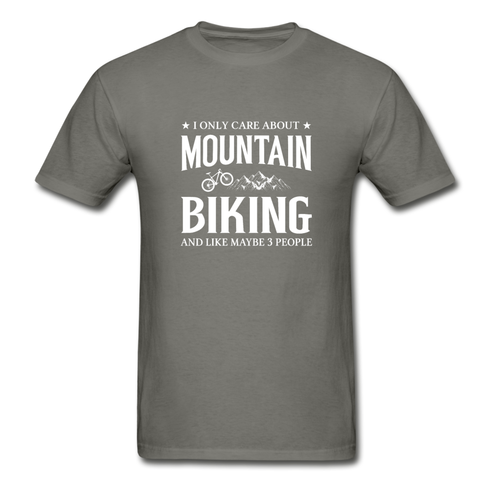 Gildan Ultra Cotton Adult Mountain Biking T-Shirt - charcoal