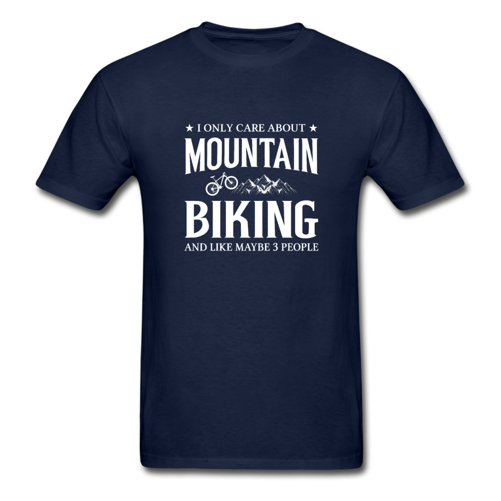 Gildan Ultra Cotton Adult Mountain Biking T-Shirt - navy