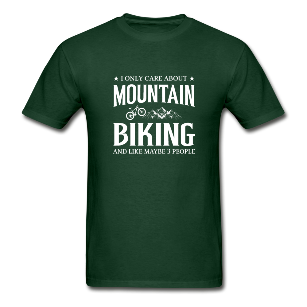 Gildan Ultra Cotton Adult Mountain Biking T-Shirt - forest green