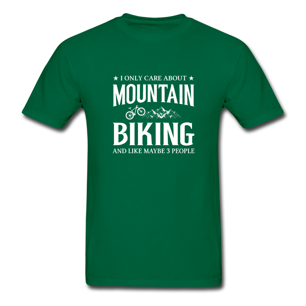Gildan Ultra Cotton Adult Mountain Biking T-Shirt - bottlegreen