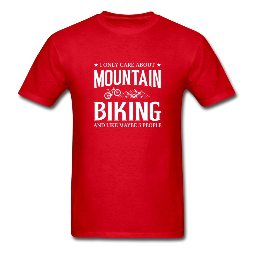 Gildan Ultra Cotton Adult Mountain Biking T-Shirt - red