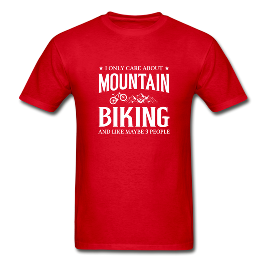 Gildan Ultra Cotton Adult Mountain Biking T-Shirt - red