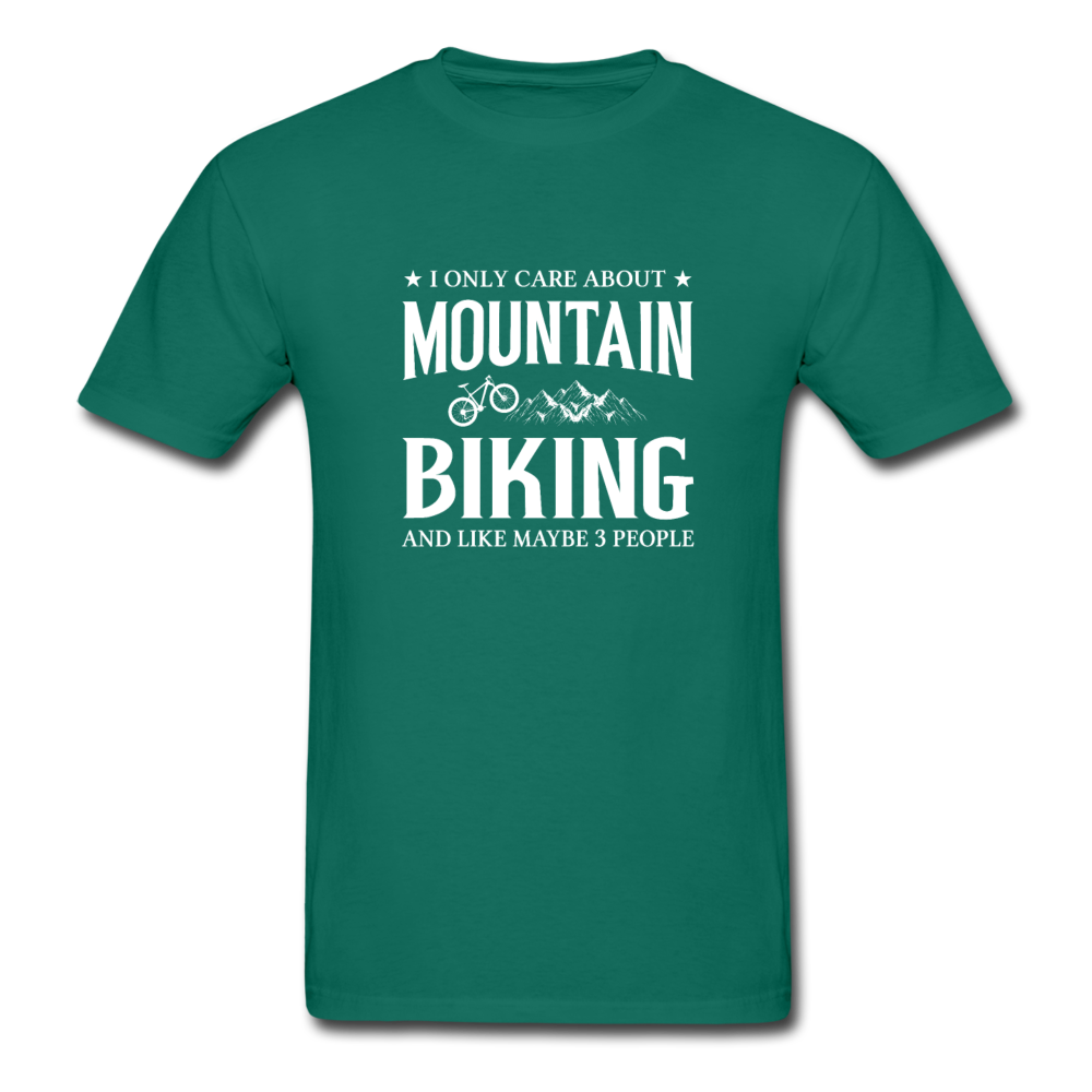 Gildan Ultra Cotton Adult Mountain Biking T-Shirt - petrol