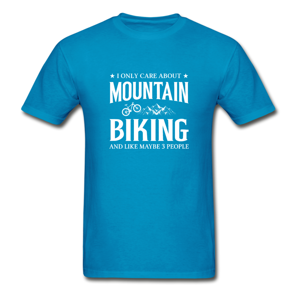 Gildan Ultra Cotton Adult Mountain Biking T-Shirt - turquoise